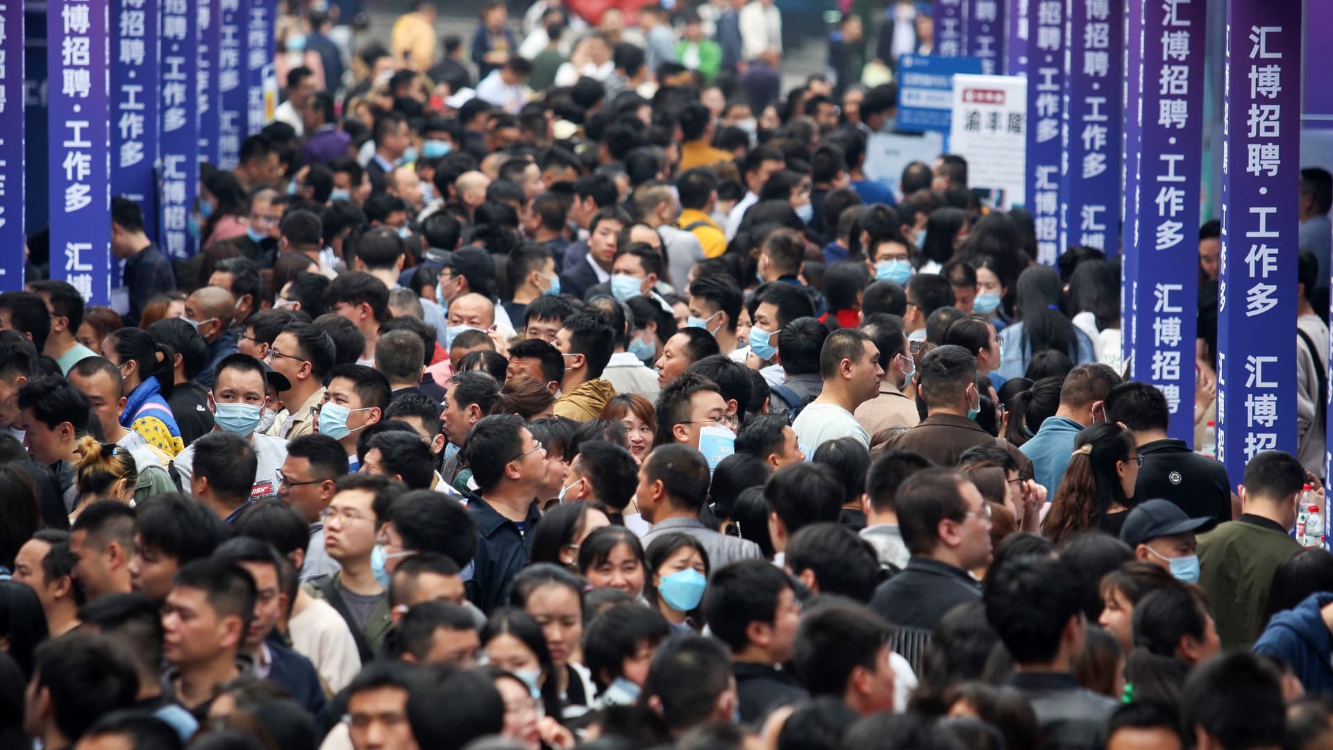 China's youth unemployment hits fresh high in August as economy slows